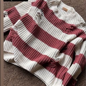 Pol open knit sweater